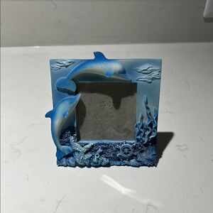 Blue Dolphin Ocean-Themed Picture Frame 3x3